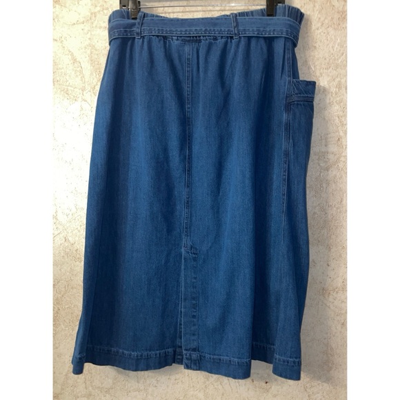 St. John's Bay Womens High Rise Midi Denim Skirt - Picture 4 of 7
